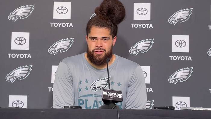 Isaac Seumalo on June 8, 2022